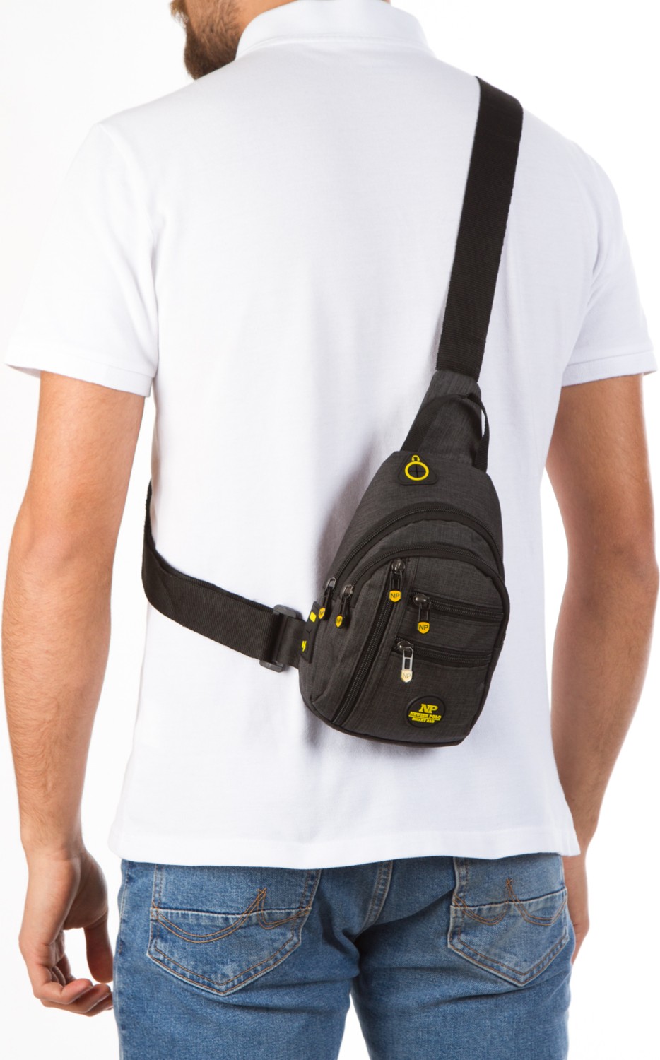 Sannora Bags Unisex Su Geçirmez Kulaklık USB Çıkışlı Çapraz Askılı Çanta Bel Omuz ve Göğüs Çanta Günlük Bodybag görsel 4