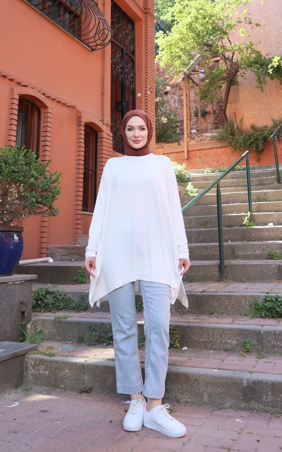 Nisum Moda Yanları Yırtmaçlı Salaş Tunik