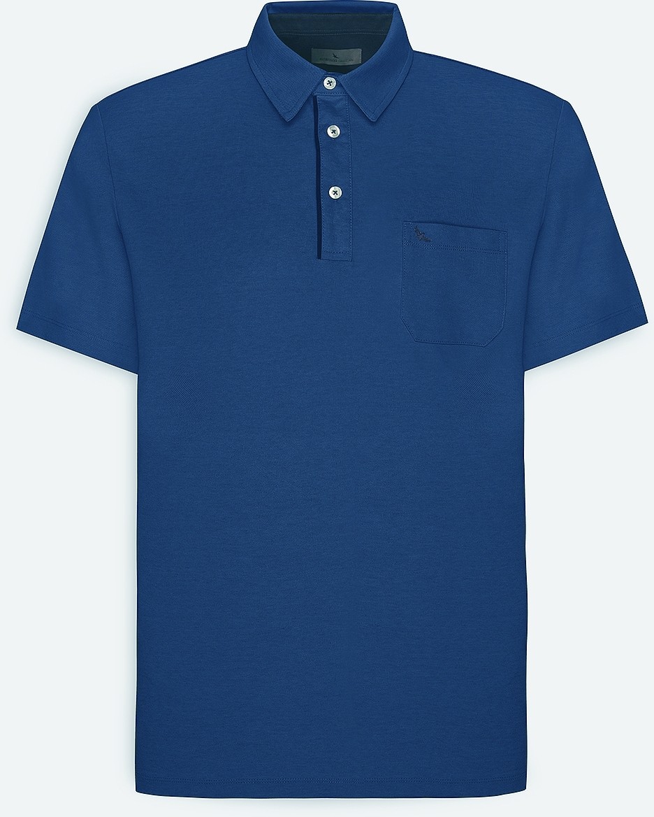 Altınyıldız Classics Erkek Lacivert Comfort Fit Rahat Kesim Polo Yaka Pamuklu Kısa Kollu Tişört görsel 5