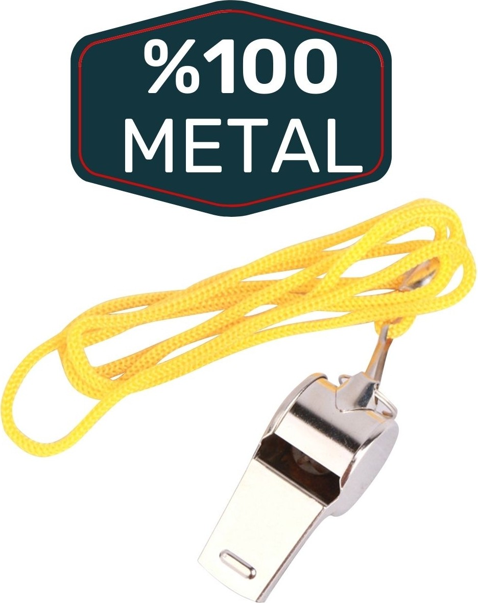 Metal Ipli Ikaz Düdüğü 24 Adet görsel 4