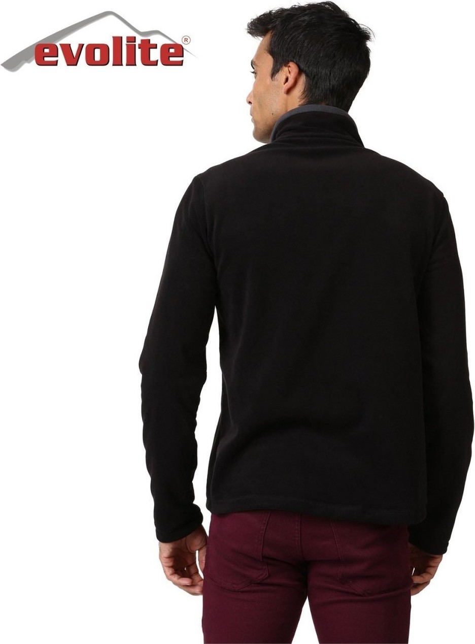 Evolite Fuga Erkek Mikro Polar Sweater - Siyah görsel 3