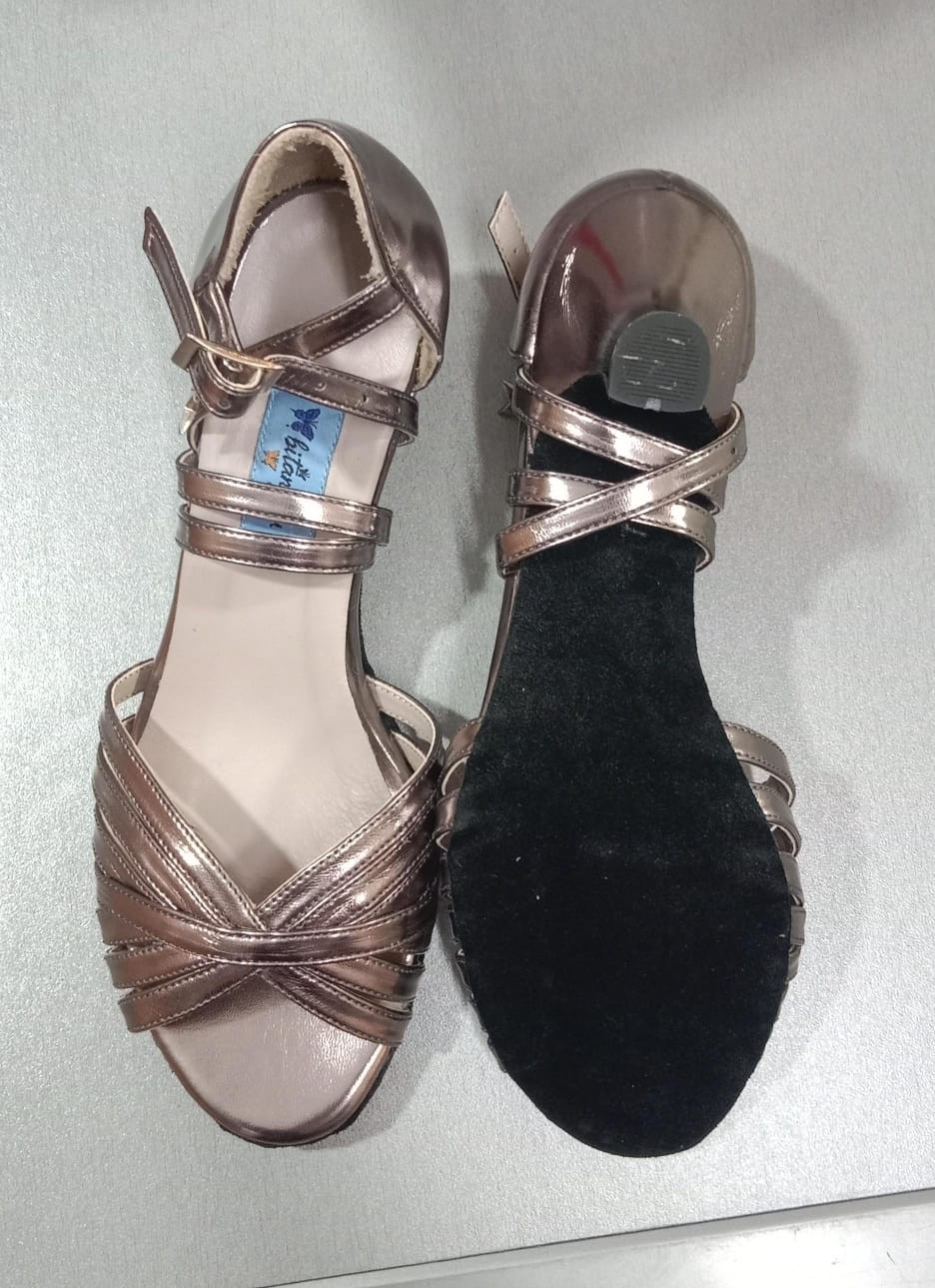 Bitangosu “dansın En Güzellerinden” 7 Bantlı El Yapımı Latin, Tango, Dans ve Salon Ayakkabısı 5,5 cm 7 Pont Kadeh Topuk Modeli görsel 6