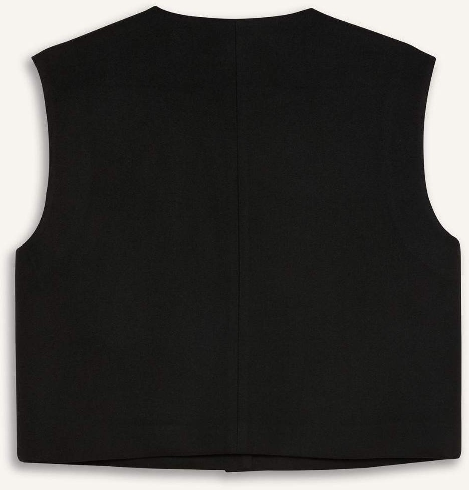 DeFacto Basic Düğmeli Blazer Yelek E0571AX24AU görsel 6