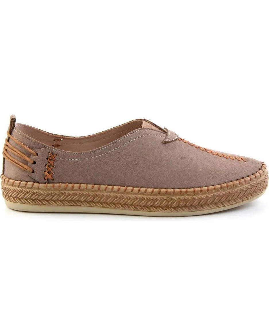 Bambi Bej Süet Kadın Espadril K01309210502 görsel 3