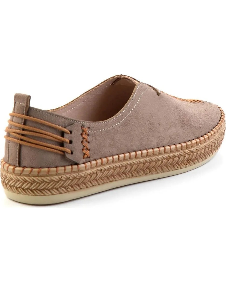 Bambi Bej Süet Kadın Espadril K01309210502 görsel 5