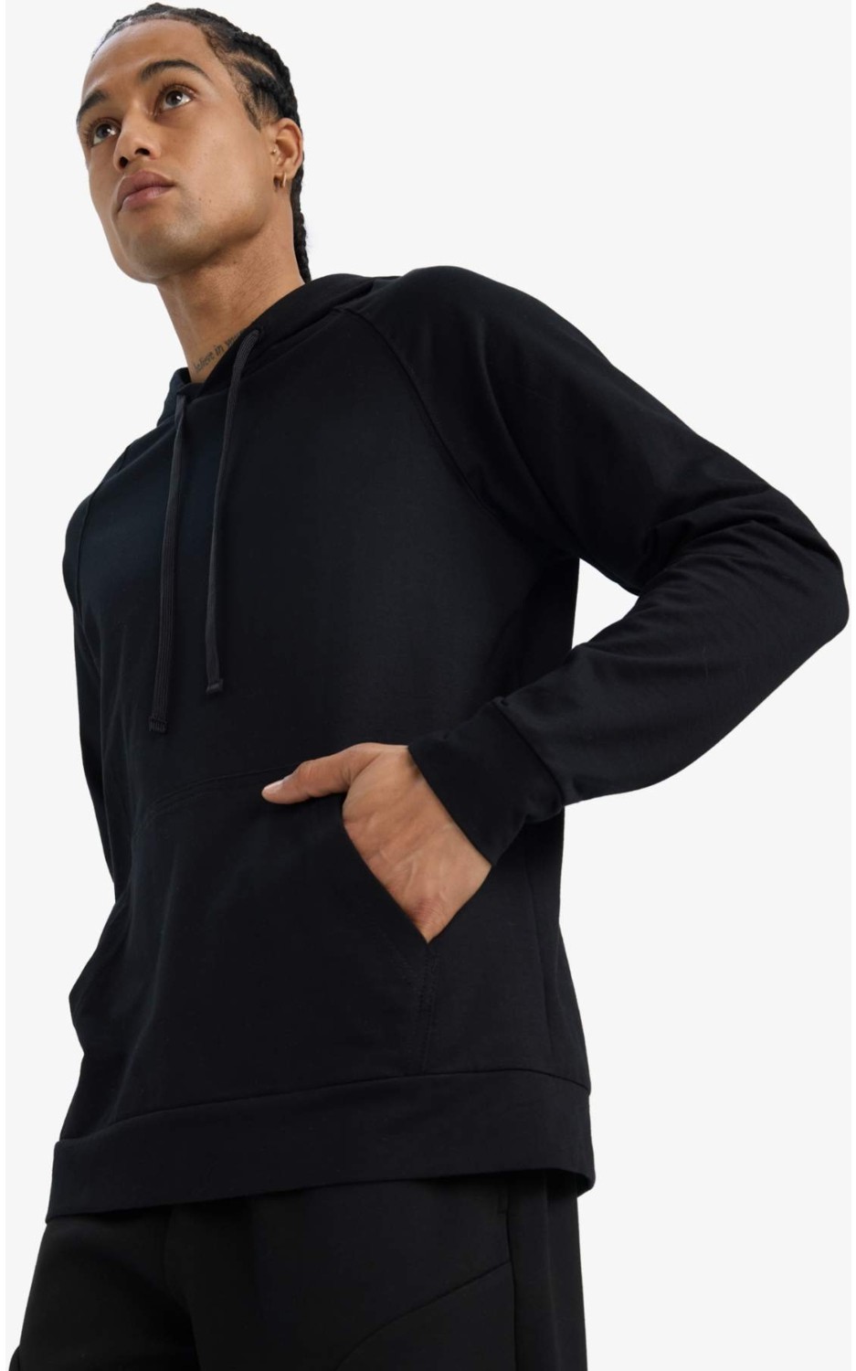 DeFacto Standart Fit Kapüşonlu Sporcu Sweatshirt D8014AX25SP görsel 3