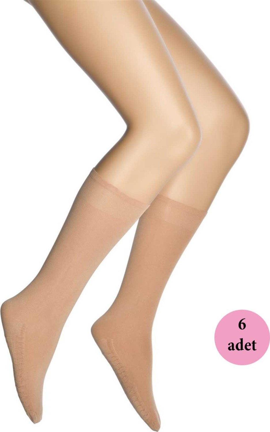 ModaSize 6 Adet Masaj Kadın Çorap Ten 57