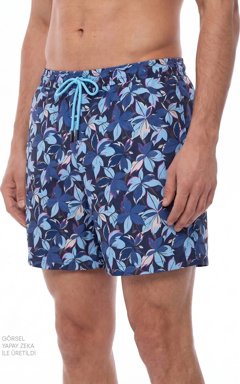 Penti Erkek Surf View Yaprak Desenli Şort görsel 2