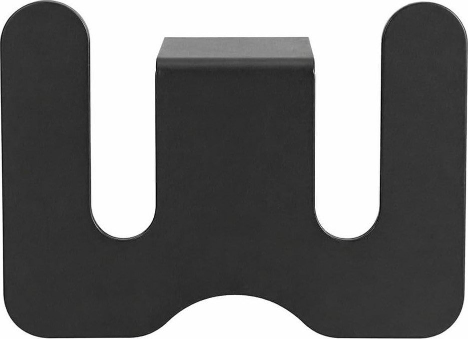 OEM Duvara Yapıştırılabilir Terlik Askısı Metal Terlik Organizeri Banyo Terlik Tutucu Yapışkanlı Duvar Askılığı Çift Terlik Aparatı Siyah Minimalist Tasarım görsel 3