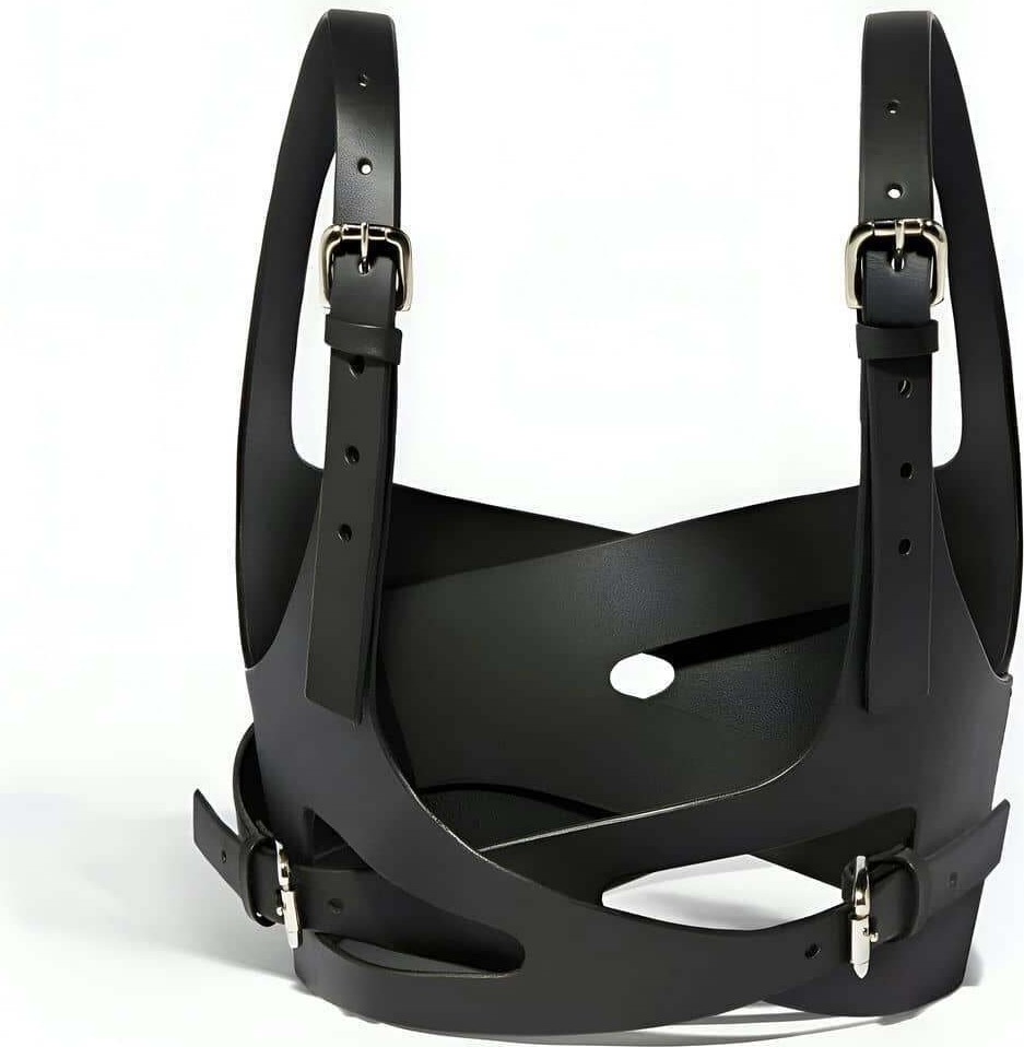 Aesco Deri Bra, Deri Sütyen Gögüs Harness - BRF1145 görsel 6