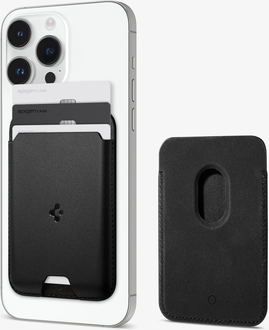 Spigen MagSafe Destekli Cüzdan Valentinus Mag Fit (3 Kartlık) Siyah - AFA05760 görsel 2