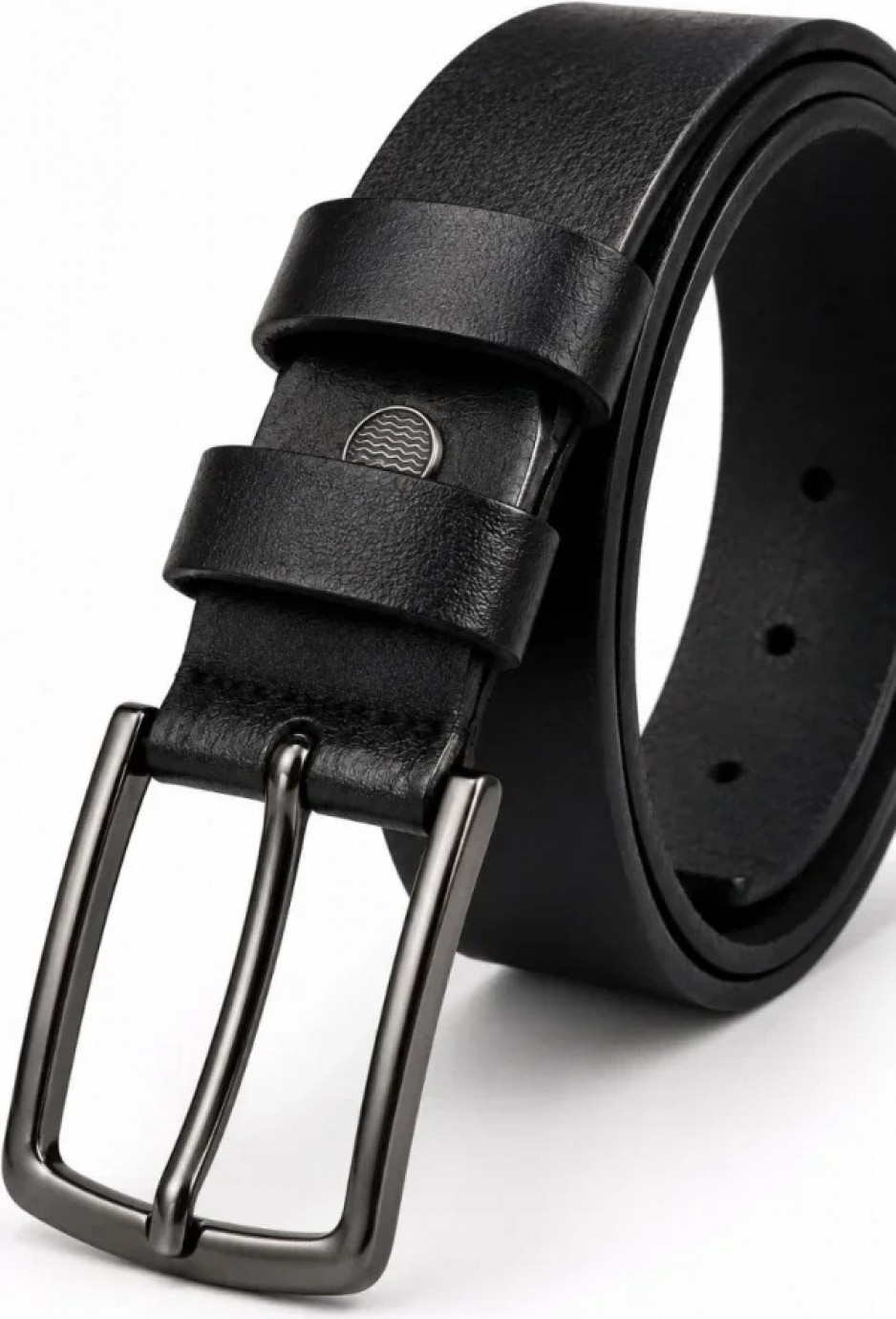 Marsilyan - Erkek Hakiki Deri 4 cm Klasik Kemer Metal Tokalı Günlük ve Klasik Kullanım görsel 4