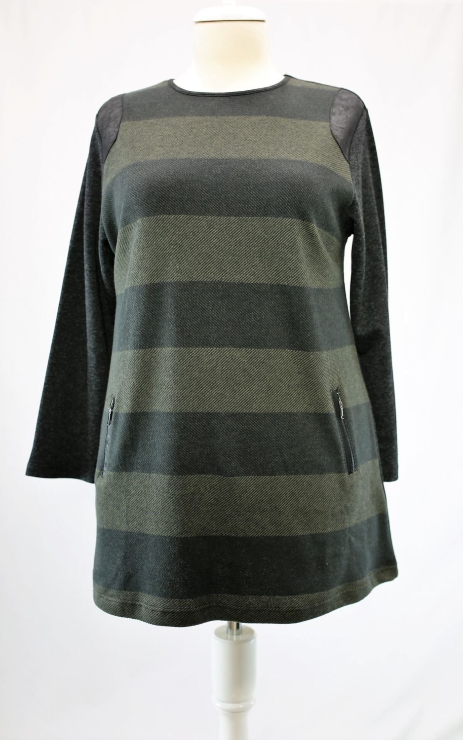 Fahrettin Moda 18579 Deri Detaylı Tunik