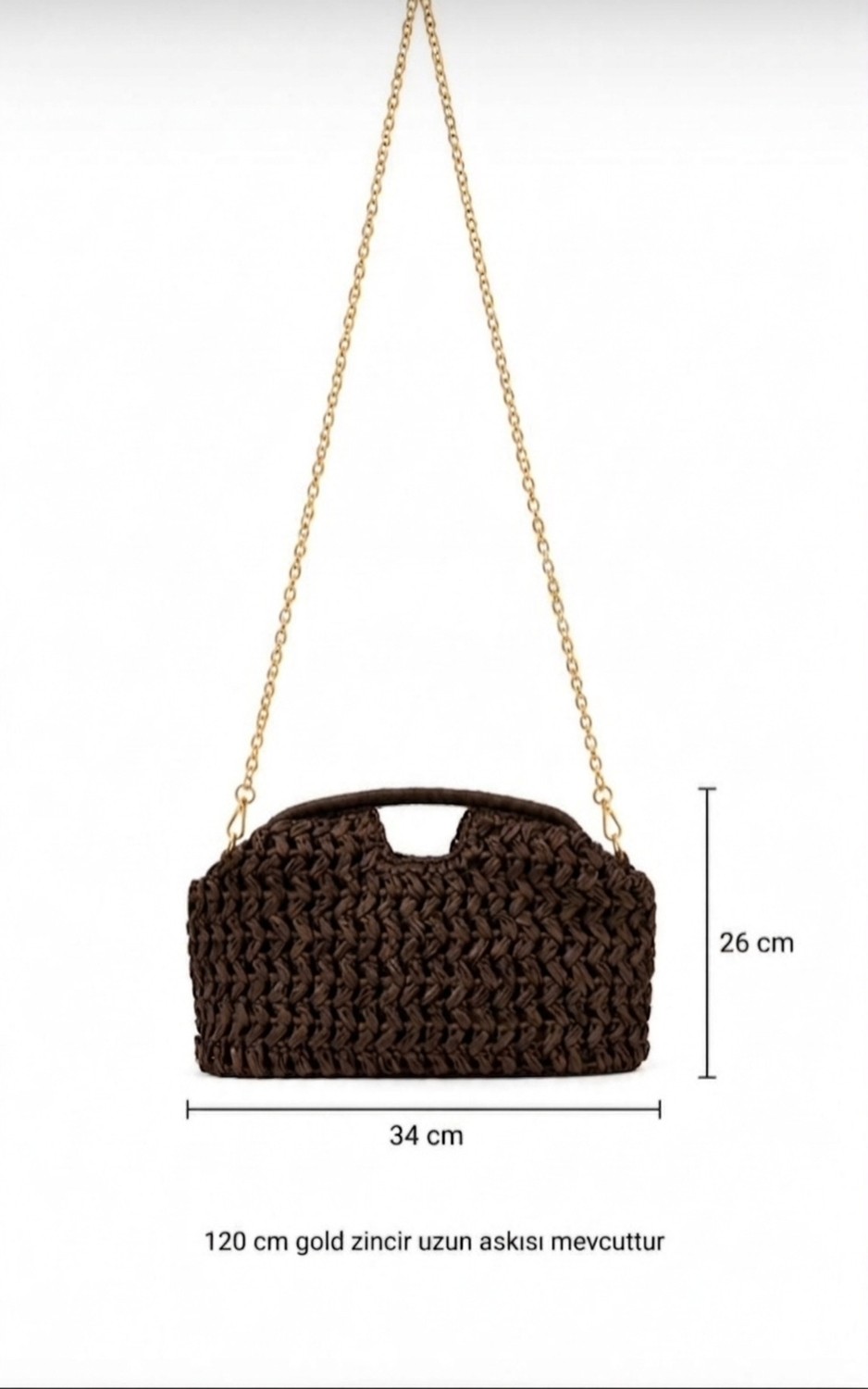 GoGoey Doğal Lif Clutch Hasır Kadın Çanta görsel 3