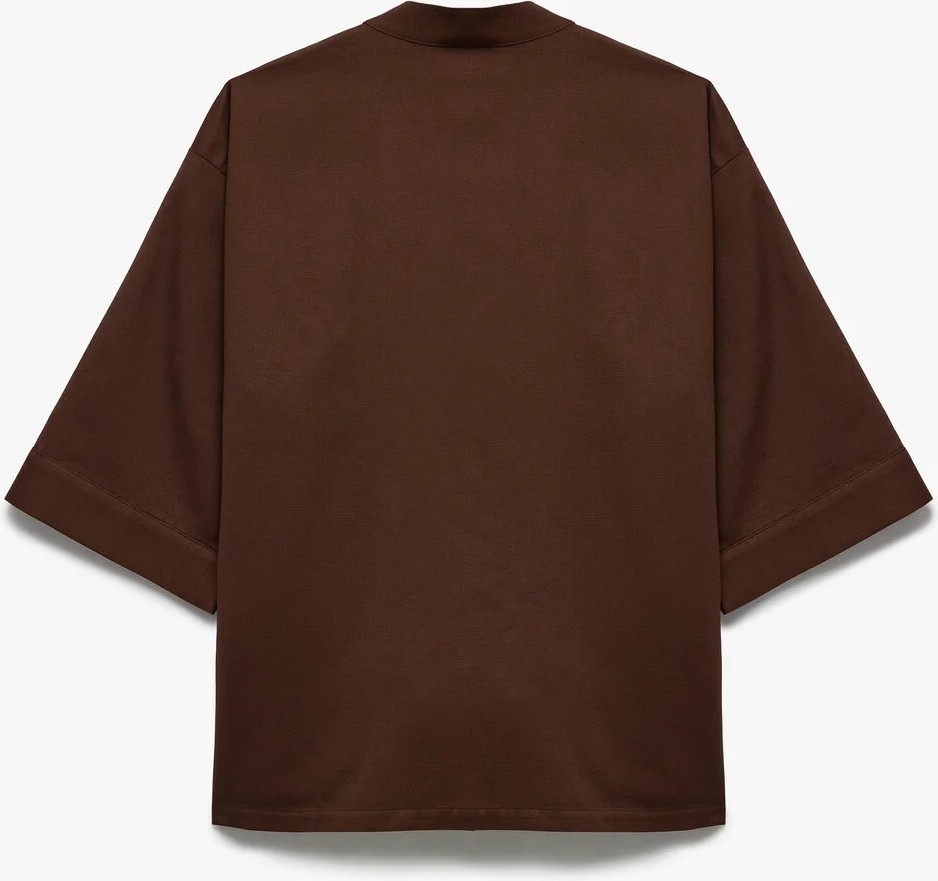 Koton Pamuklu Cepli 3/4 Geniş Kol Oversize Kimono görsel 5