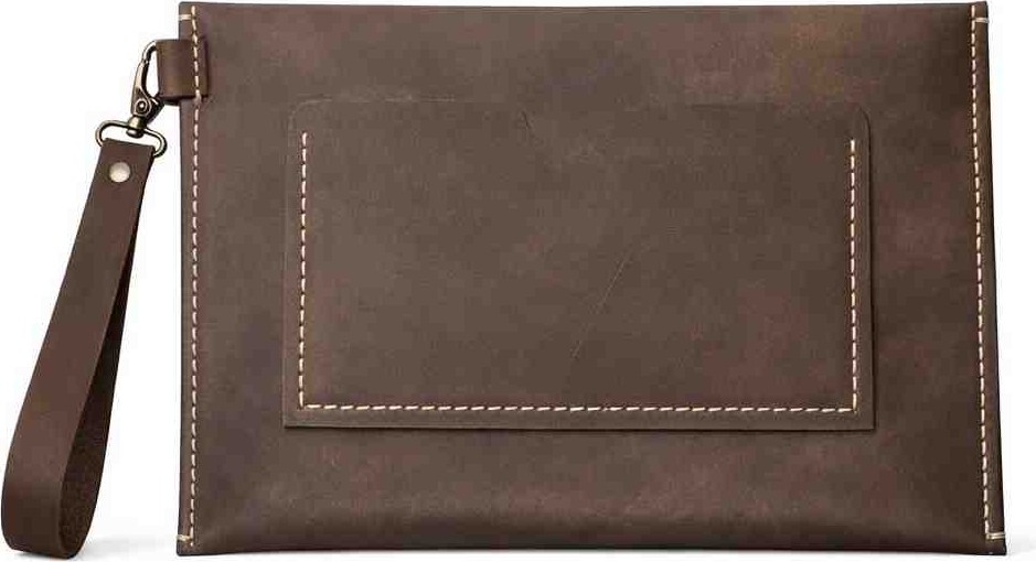 Arven Deri El Yapımı Hakiki Deri Mini Tablet Portföy Çanta, 17×25 cm Vintage Deri Clutch görsel 4