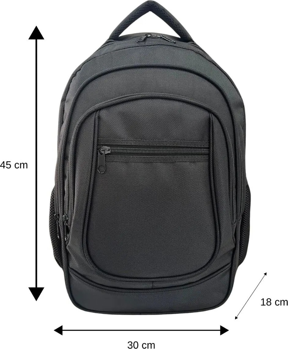Gnc Design GNC DESİGN Siyah Unisex 15.6 Inç Laptop Bölmeli Su Geçirmez Sırt ve Seyahat Çantası görsel 2