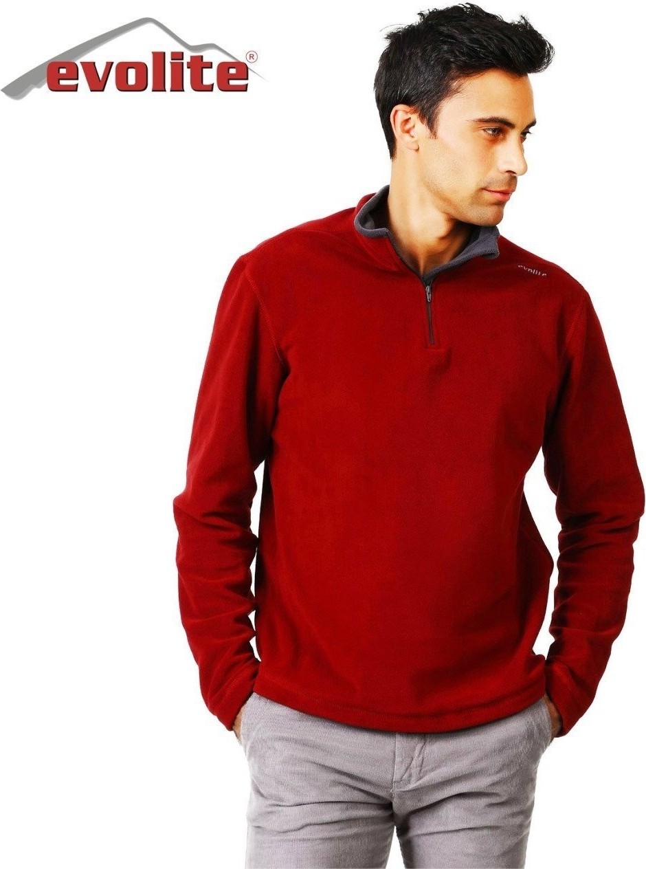 Evolite Fuga Erkek Mikro Polar Sweater - Bordo