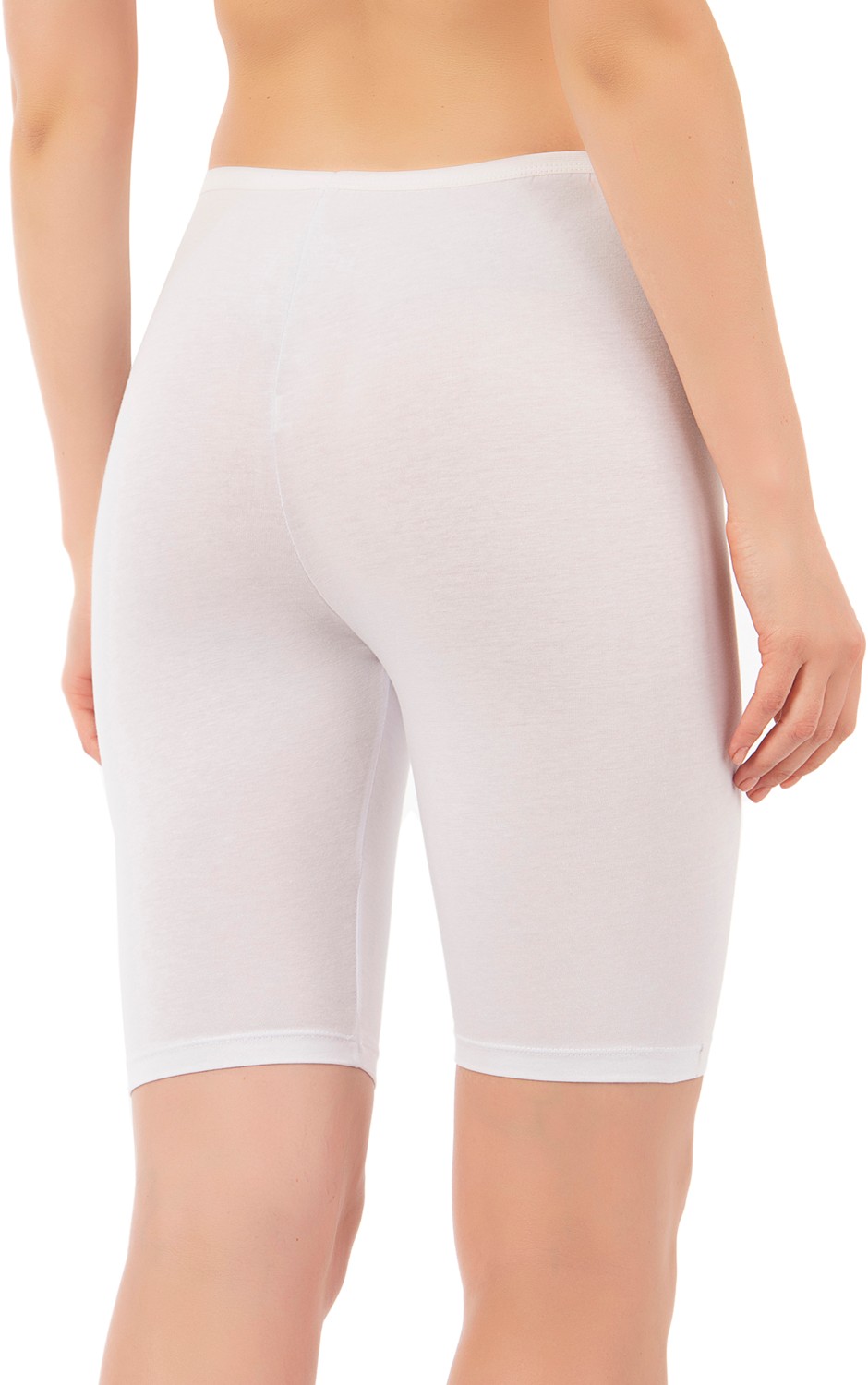 Özkan Underwear Özkan 0413 3'lü Paket Kadın %95 Pamuklu Likralı Süprem Kumaş Esnek Rahat Yumuşak Diz Üstü Toparlayıcı Yüksek Bel Kısa Tayt görsel 6