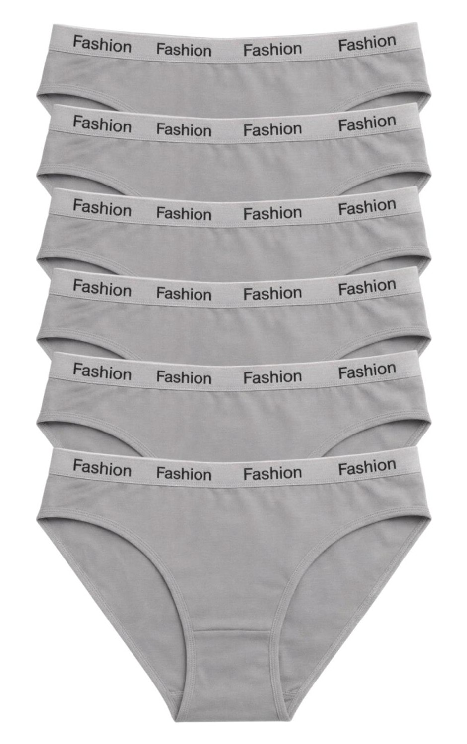 Exlove 6'lı Fashion Kadın Pamuklu Bikini Külot - Esnek Bel Günlük Rahat Iç Çamaşırı görsel 2