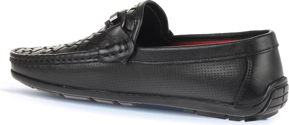 Bueno Shoes Siyah Deri Erkek Loafer 21MA204 görsel 4