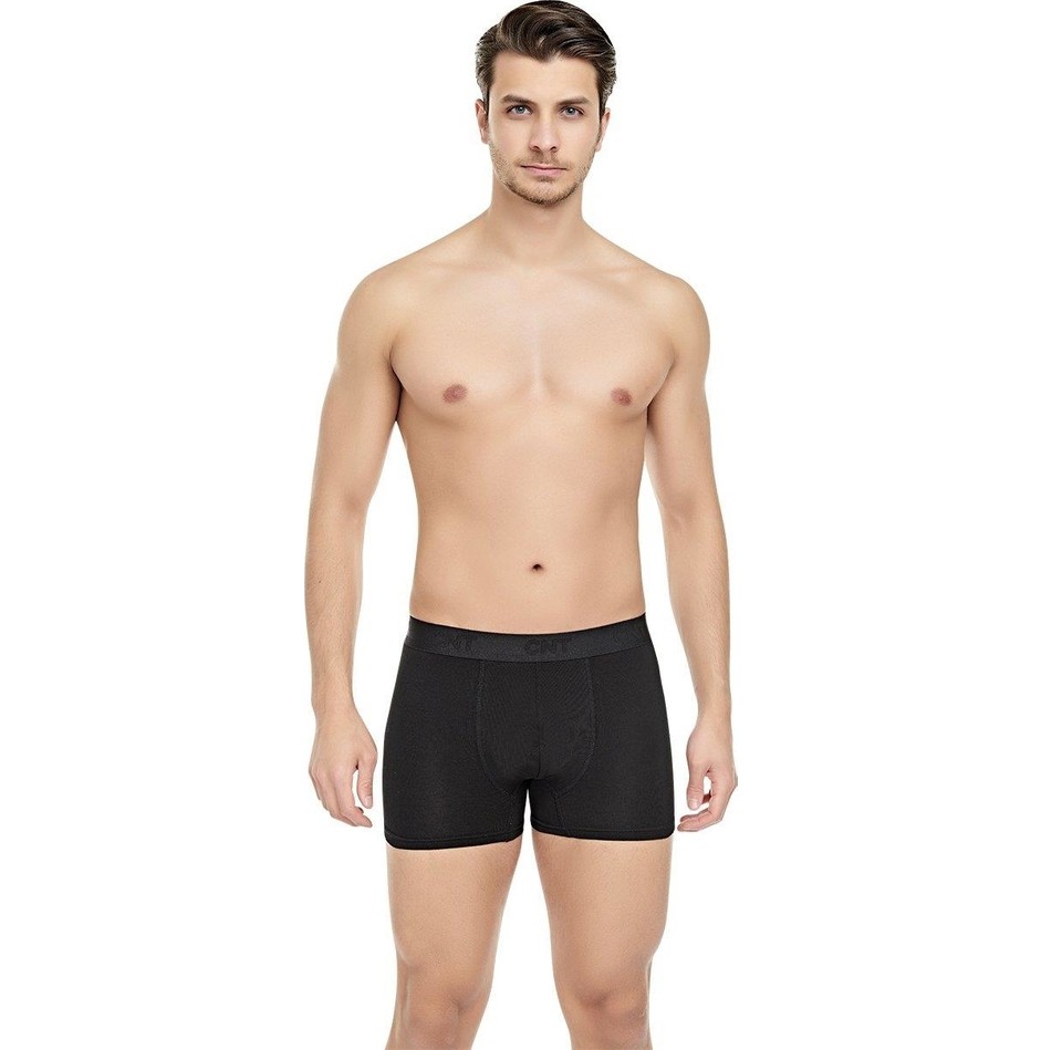 Cnt Erkek Boxer Düz Desenli 3XL Likralı Premium Paket 6'lı Konforlu İç Giyim Seti görsel 2