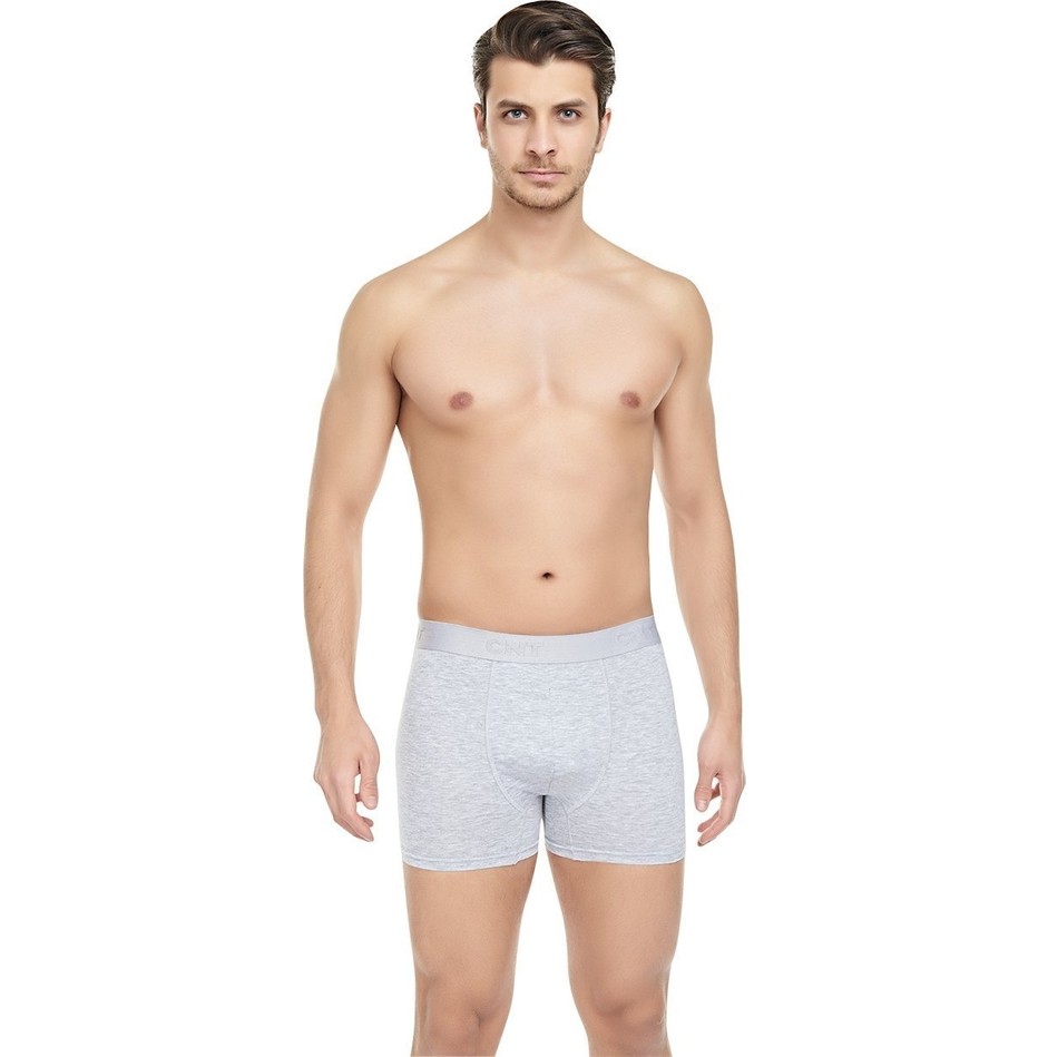 Cnt Erkek Boxer Düz Desenli 3XL Likralı Premium Paket 6'lı Konforlu İç Giyim Seti görsel 3