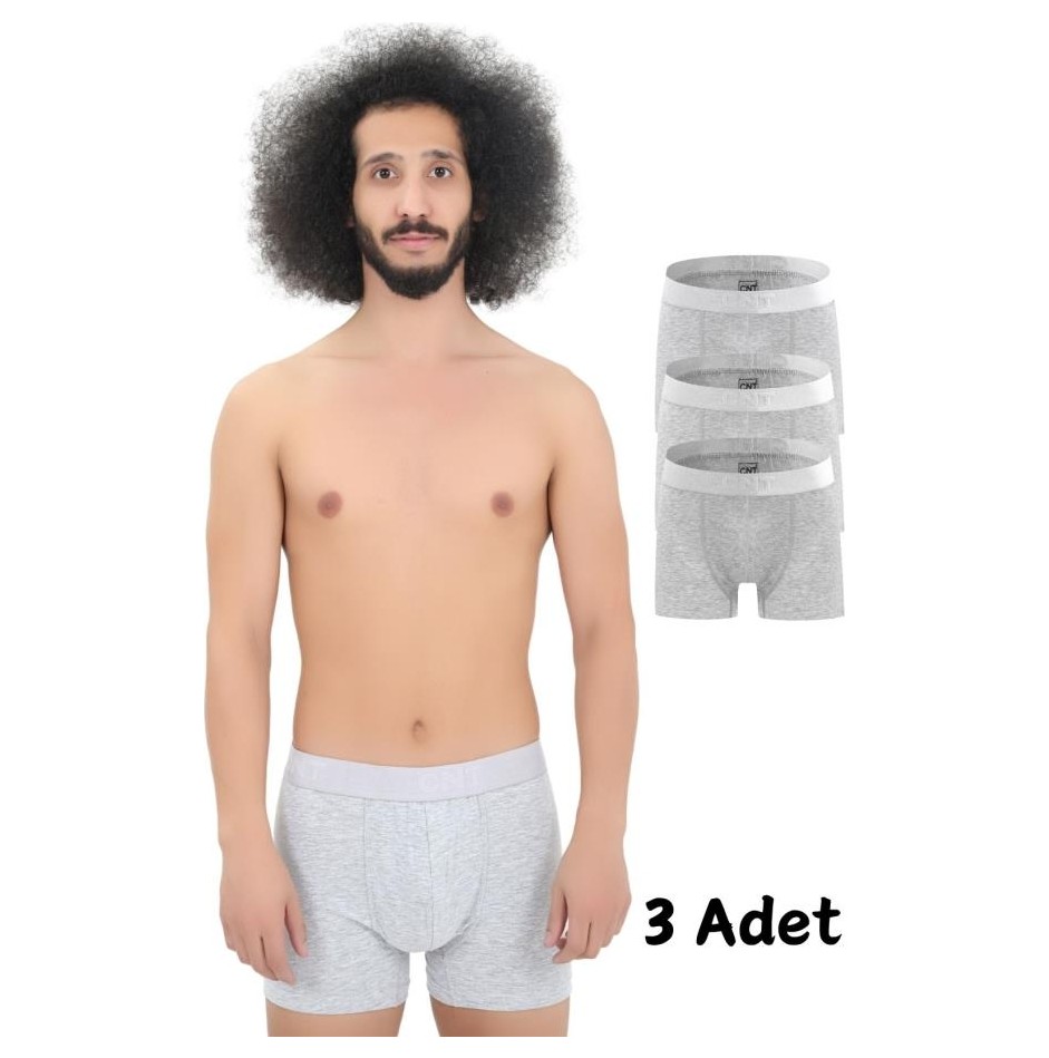Cnt Erkek Boxer Düz Desenli 3XL Likralı Premium Paket 6'lı Konforlu İç Giyim Seti görsel 6