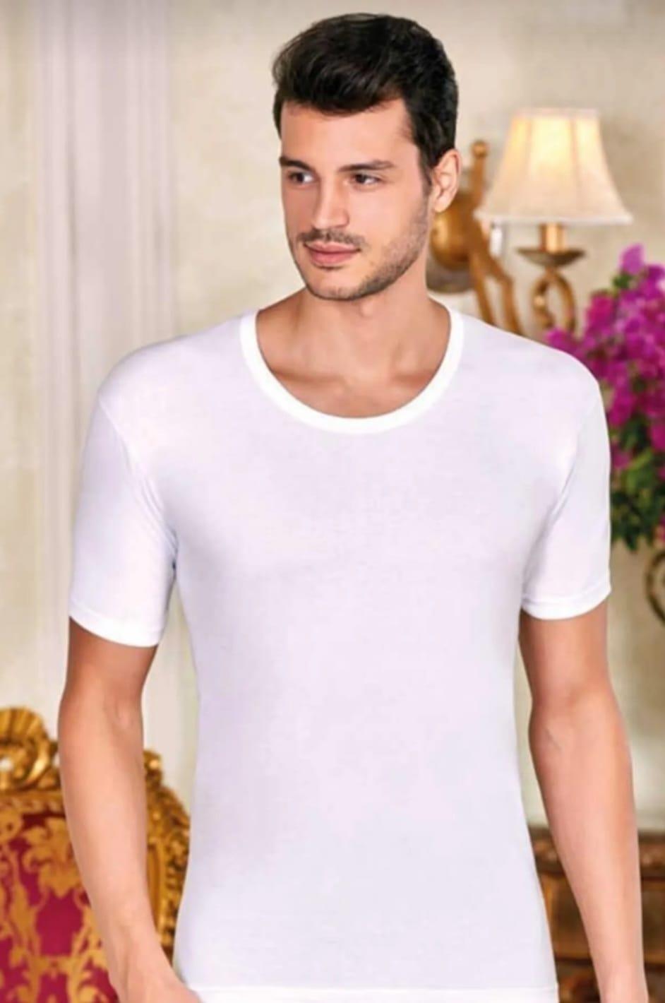 Berrak 1002 Erkek Kısa Kol Bisiklet Yaka Atlet 10 Adet görsel 2