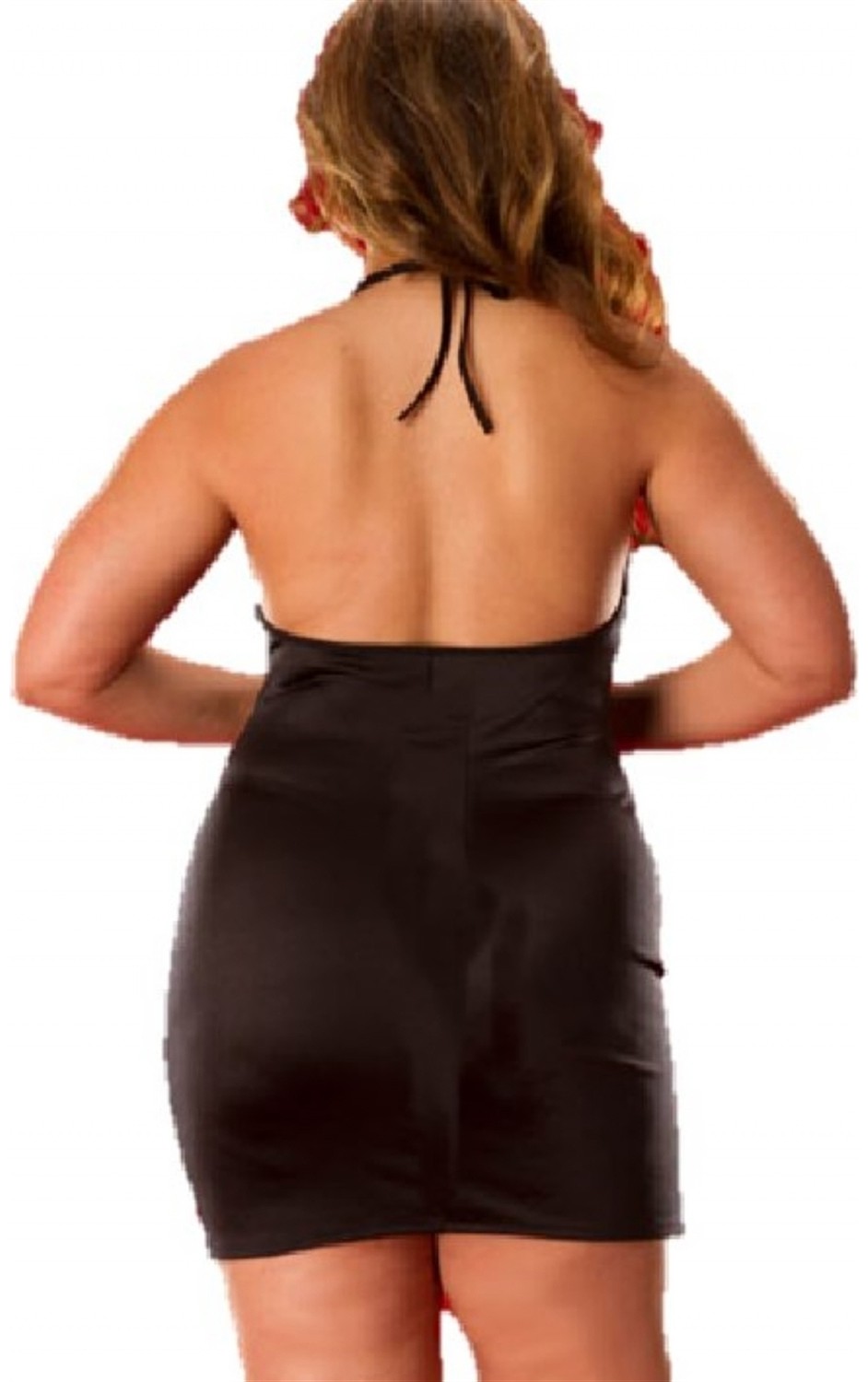 Çamaşır Kenti Büyük Beden Mini Elbise BR031042 görsel 4