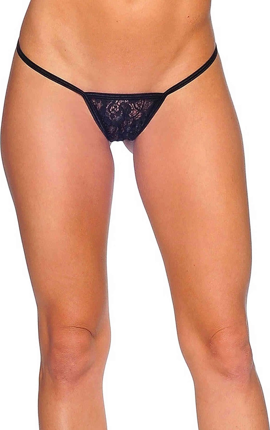 Siyah Dantelli Tanga TM1164
