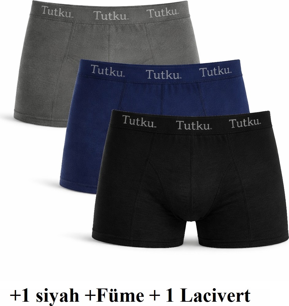 Tutku 3'lü Paket Tutku Likralı Erkek Boxer görsel 8