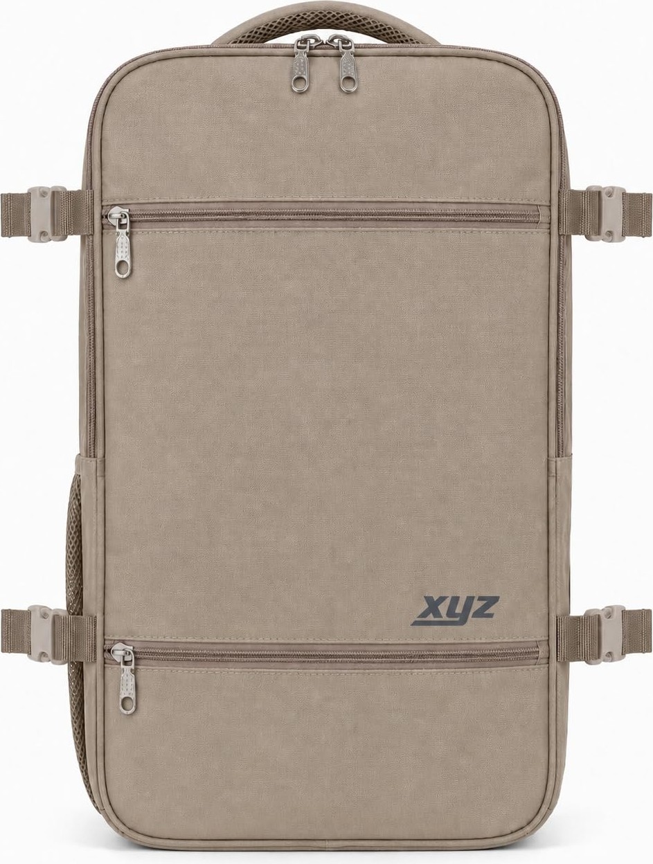 Die Grup Classone Xyz Serisi TR-100C Kabin Boy,uçak Içi, Ergonomik, Laptop ve Tablet Bölmeli, Seyahat, Valiz, 15-18 Inch Uyumlu Notebook, Laptop Sırt Çantası, Camel görsel 4