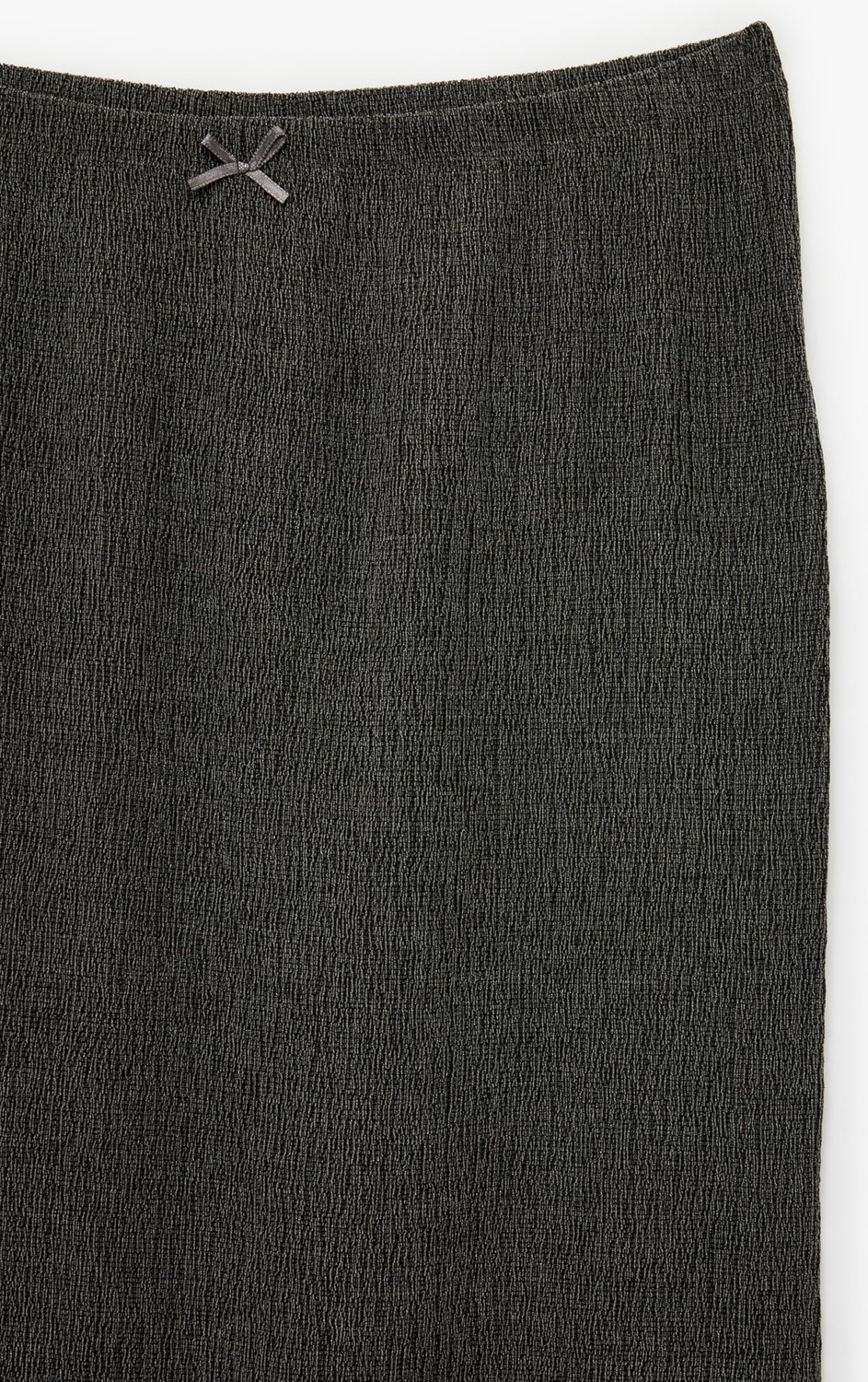 Die Grup Bürümcük Kumaş Slim Fit Fiyonk Detaylı Midi Etek görsel 5