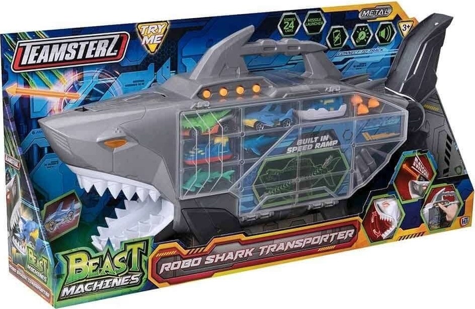 Dorasan 74461 Teamsterz Beast Machines Robo Shark Çantalı Transporter -Sunman