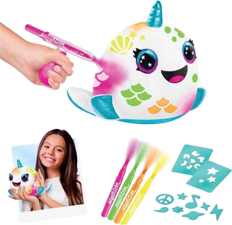 Airbrush Peluş Neon Boyama Seti görsel 3
