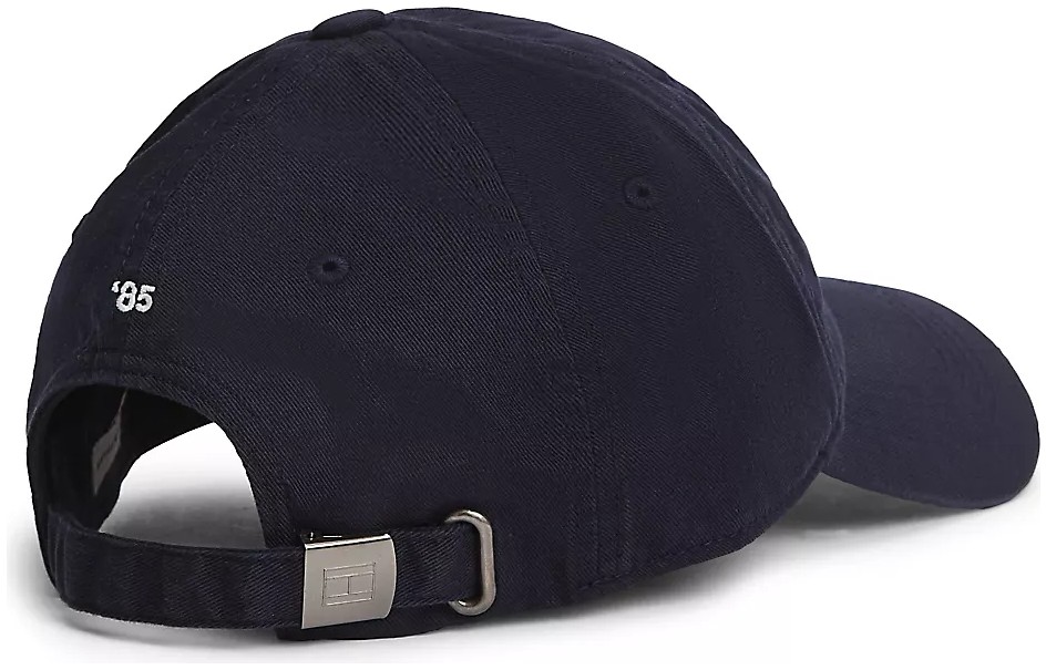Tommy Hilfiger Erkek %100 Organik Pamuklu Ayarlanabilir Metal Tokalı Bayrak Logo Nakışlı Mavi Şapka AM0AM14099-DBZ görsel 8