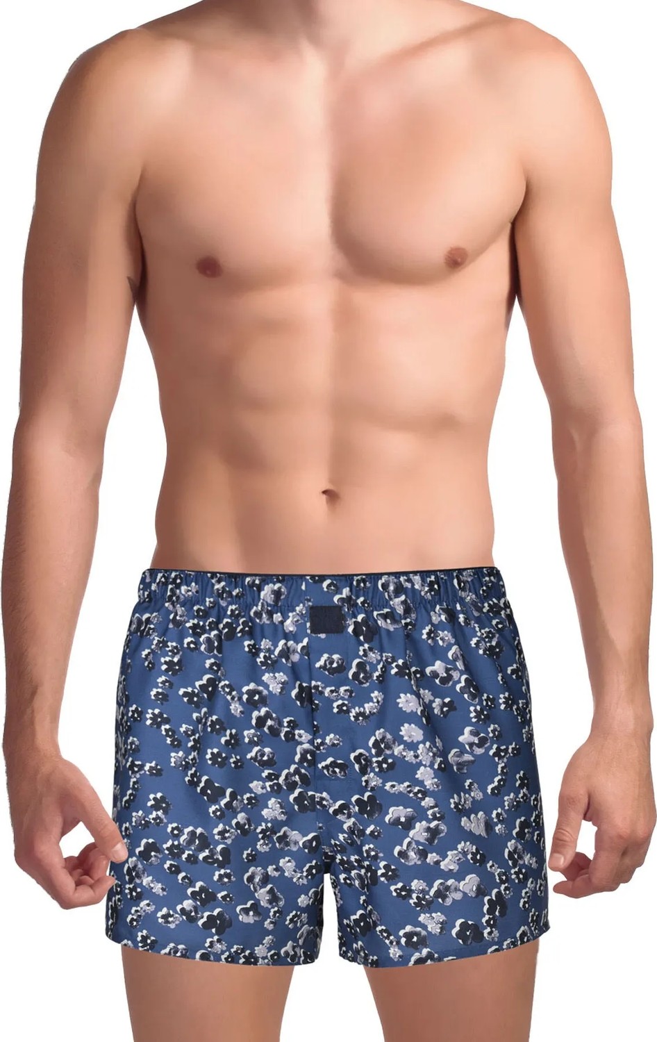 The Don Lacivert - Çok Renkli Erkek Desenli Boxer TDNPOP130