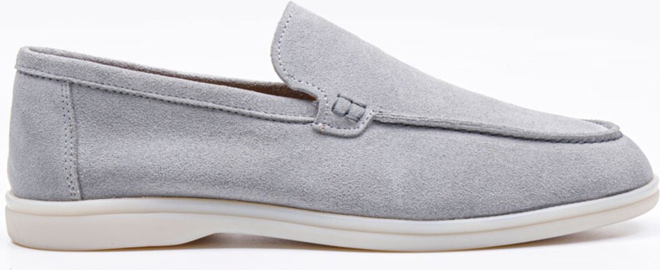 Vantaggio Shoes Erkek Loafer Ayakkabı %100 Hakiki Deri Süet Taban Düz Model