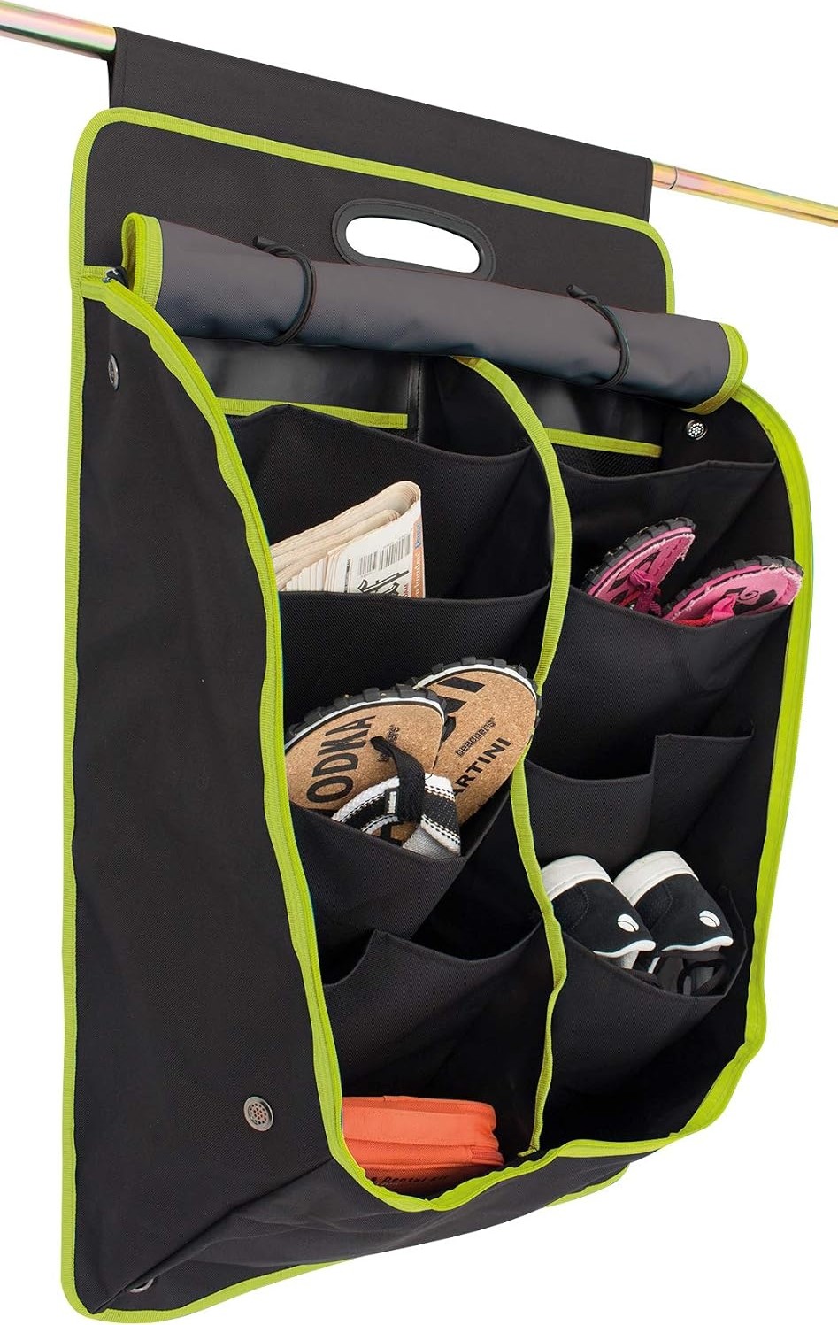 Organizer Oxford Large 53 x 80 cm Polyester Black/lime