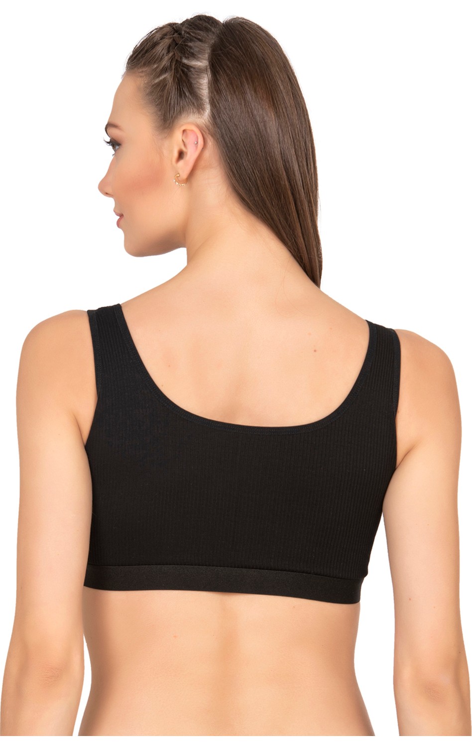 Özkan Underwear Özkan 27408 Kadın Viskon Kumaş Çıkarılabilir Pedli Balensiz Kaşkorse Kalın Askılı Sütyen Büstiyer görsel 7