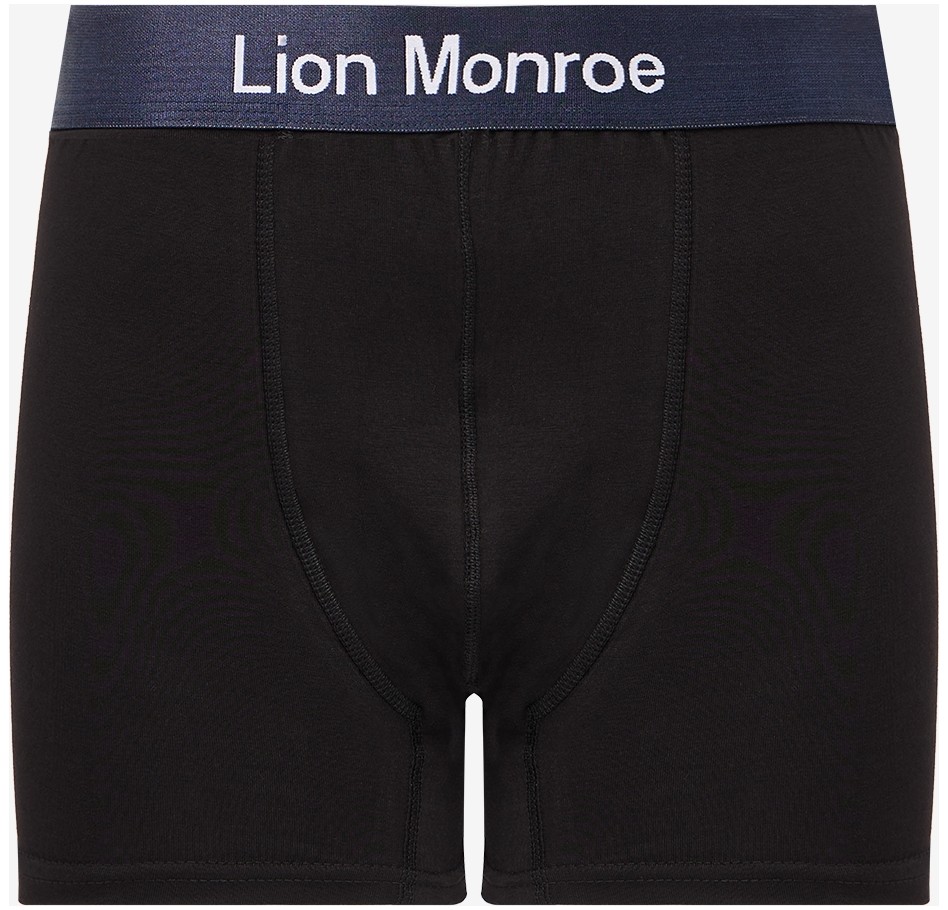 Lion Monroe Erkek Premium Saf Pamuklu Siyah 5'li Esnek Boxer Paketi Hediye Kutulu - QUİTE BLACK görsel 8