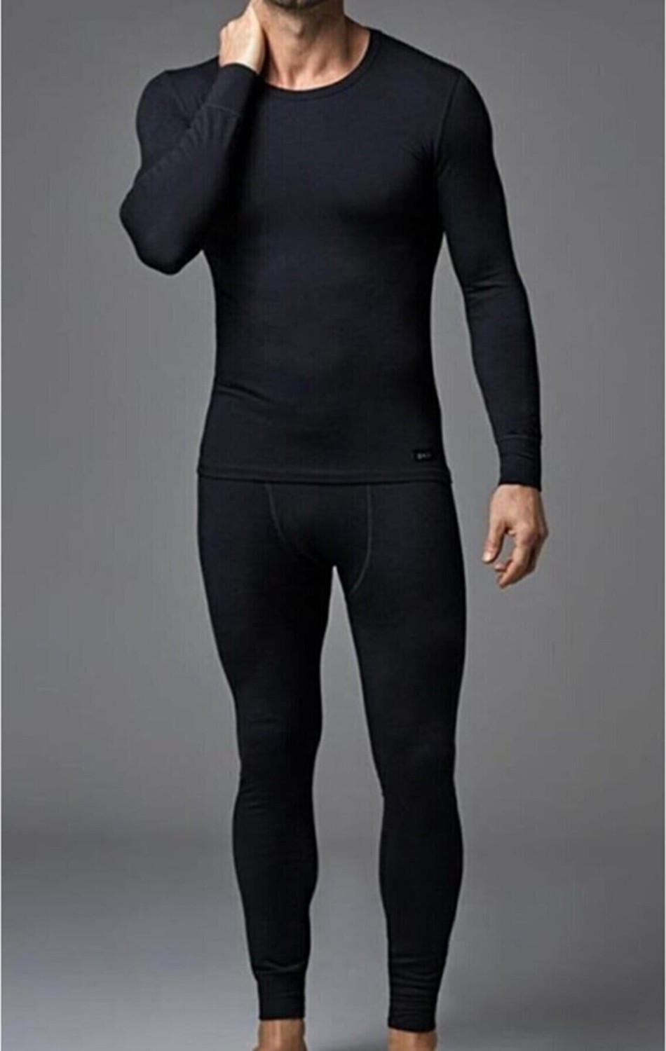 Pera Fitol Slim Fit Erkek Termal İçlik Takım Siyah Renk Esnek Kumaş ile Gün Boyu Rahatlık