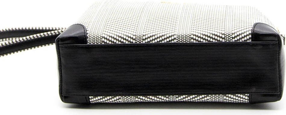 Silver & Polo Silver Polo Siyah Beyaz - Siyah Hasır Kadın Çapraz Çanta SP364 görsel 5