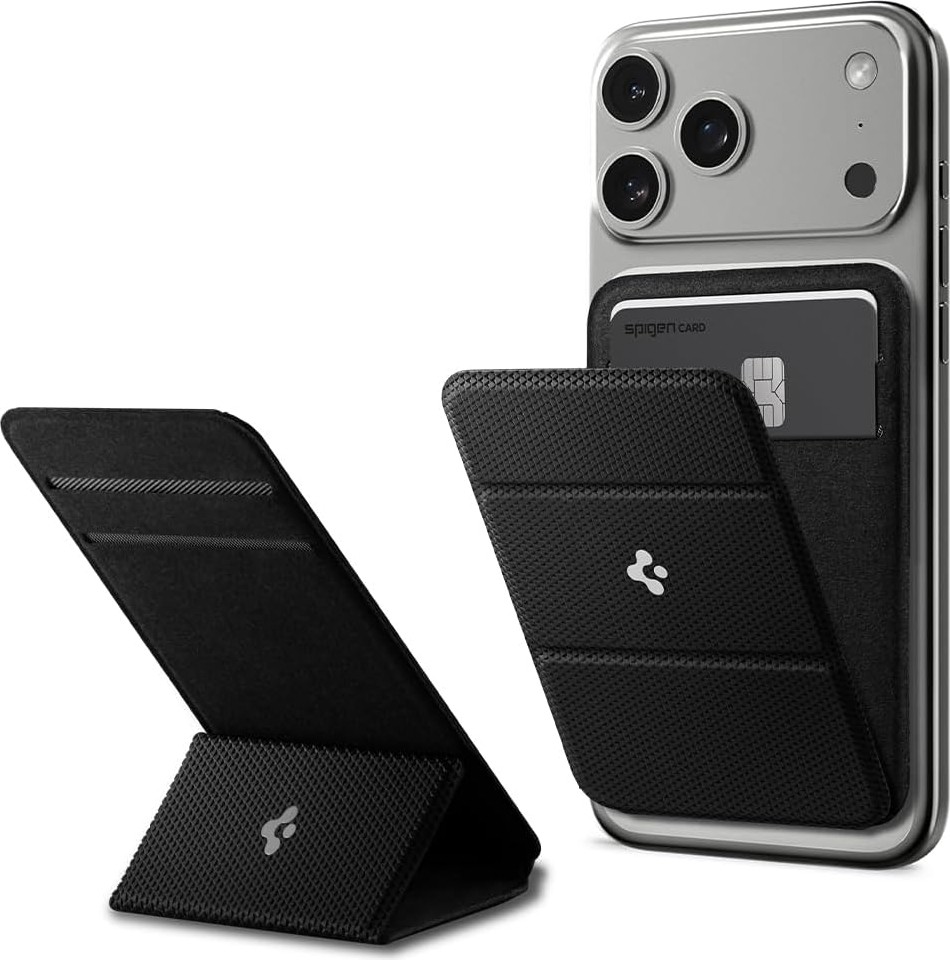 Happy Trend Magsafe Destekli Cüzdan Smart Fold Mag Fit Siyah - AMP02746 (Spigen Tr Garantili)