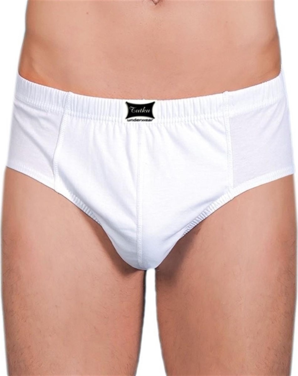 Tutku Erkek Slip Külot Beyaz 6 Lı Paket