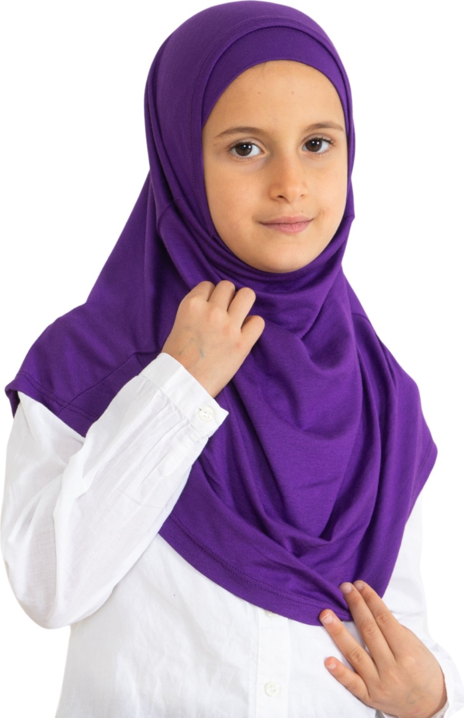 Modish Group Çocuk Hazır Giyim Başörtüsü Şal Turban Viskon - Krem görsel 5