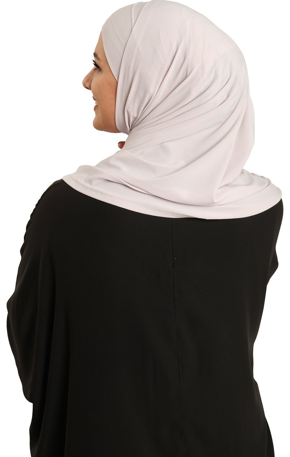 Hürrem Bone Beyaz Pratik Hazır Geçmeli Boru Boneli Ikili Tesettür Eşarp Sandy Düz 2501_42 görsel 8