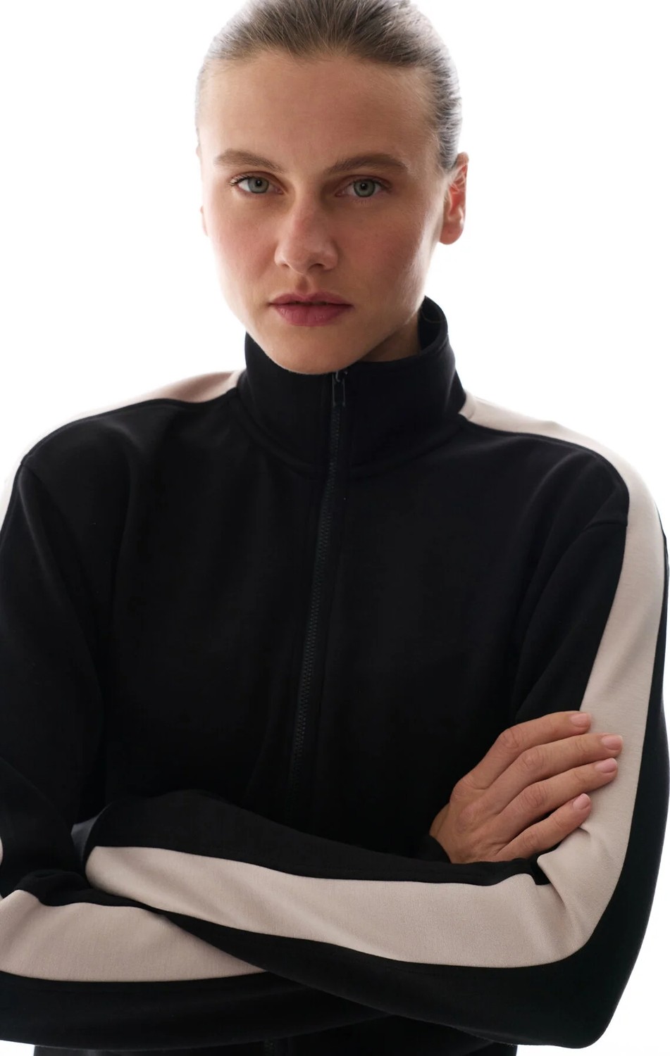 Penti Siyah İpeksi Dokunuş Silky Touch Şerit Detaylı Sweatshirt görsel 3