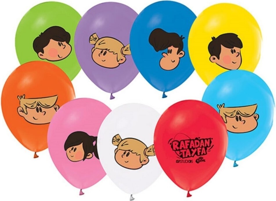 Feyza Design 12" Baskılı Krem Renkli Lateks Balon 10 Adet